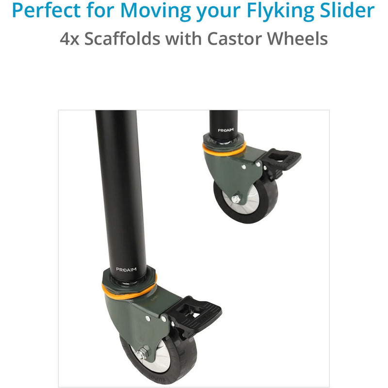 Proaim Rolling Legs for Flyking Camera Slider (4-Pack)