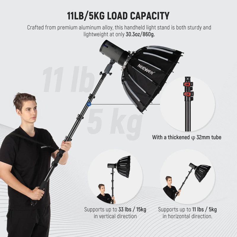 Neewer MS-230C Handheld Telescoping Boompole (7.5')