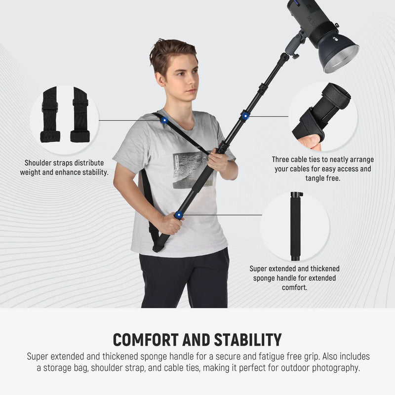 Neewer MS-230C Handheld Telescoping Boompole (7.5')