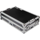 Odyssey DDJ-FLX10 Flight Case with Glide-Style Laptop Platform and Corner Wheels (Black/Silver)