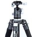 Fotopro X-Aircross 3 Carbon Fiber Travel Tripod with FPH-42QR Ball Head (Slate Gray)