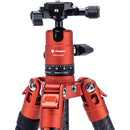Fotopro X-Aircross 3 Carbon Fiber Travel Tripod with FPH-42QR Ball Head (Flame Orange)