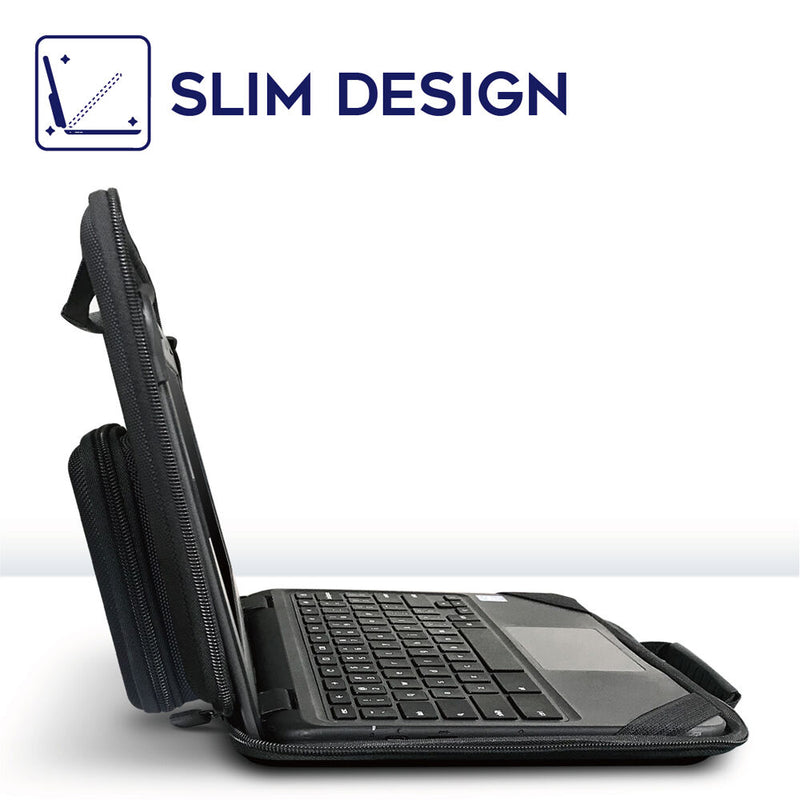 iBenzer Bumptect Stay-In Slim Case with Pocket for 11 to 12" Laptops
