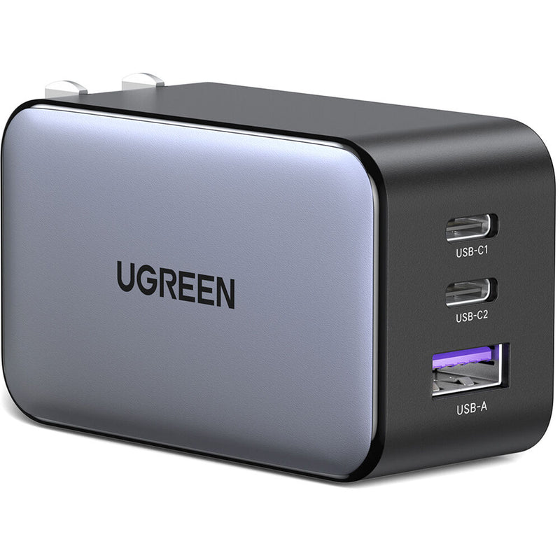 UGREEN Nexode 65W GaN II 3-Port USB Wall Charger (Gray)