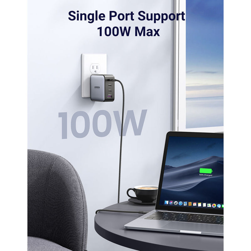 UGREEN 100W GaN 4-Port USB Wall Charger