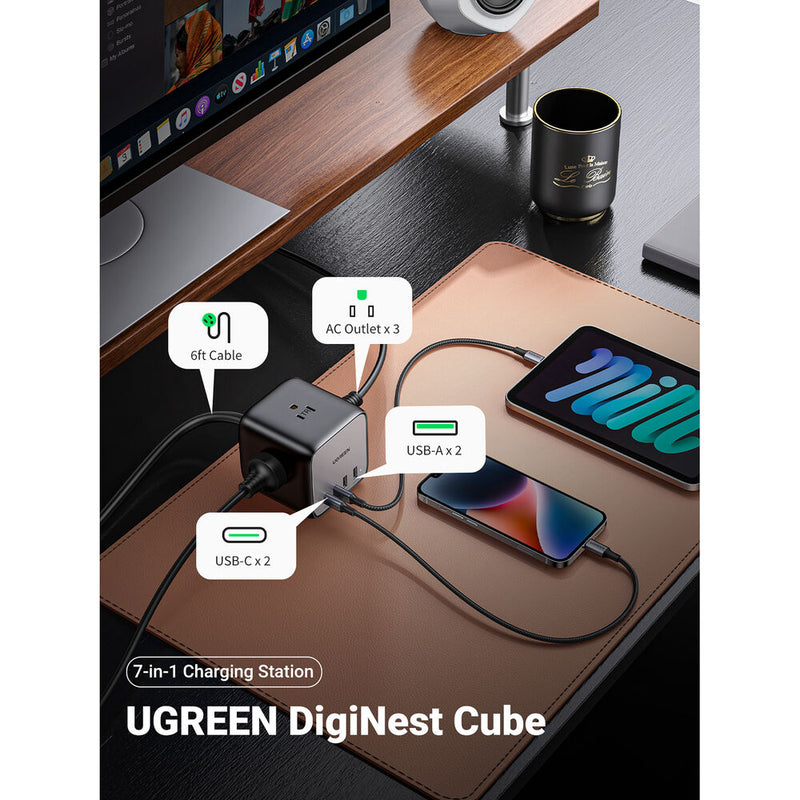 UGREEN 65W USB-C GaN 7-in-1 Desktop Charging Station