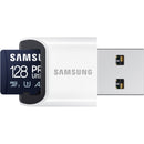 Samsung 128GB PRO Ultimate UHS-I microSDXC Card with Card Reader