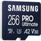 Samsung 256GB PRO Ultimate UHS-I microSDXC Card with SD Adapter