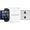 Samsung 256GB PRO Ultimate UHS-I microSDXC Card with Card Reader