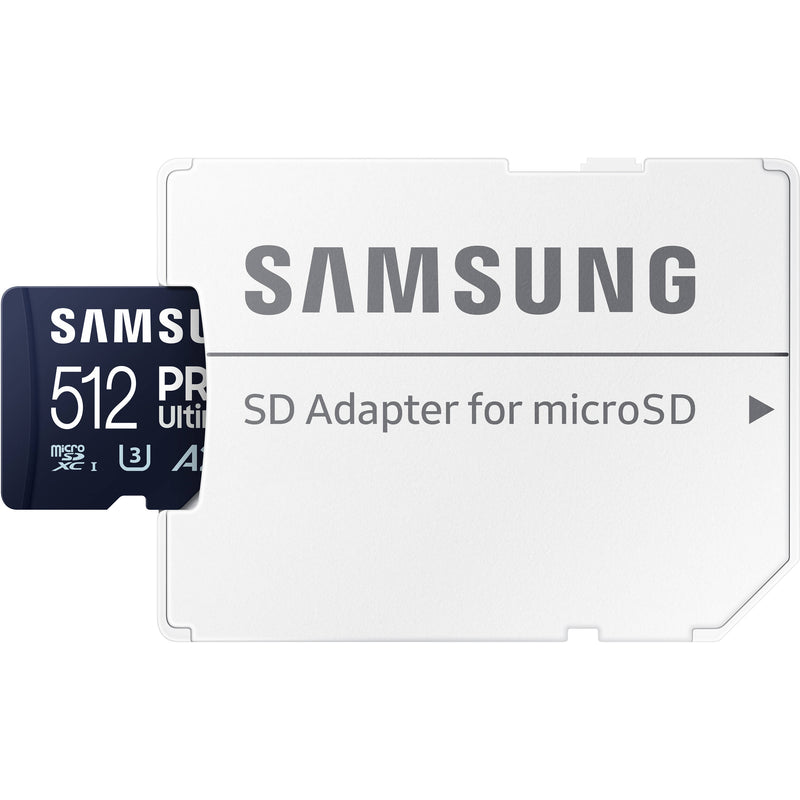 Samsung 512GB PRO Ultimate UHS-I microSDXC Card with SD Adapter