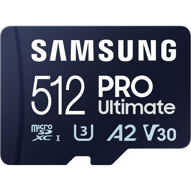 Samsung 512GB PRO Ultimate UHS-I microSDXC Card with SD Adapter