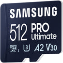 Samsung 512GB PRO Ultimate UHS-I microSDXC Card with SD Adapter