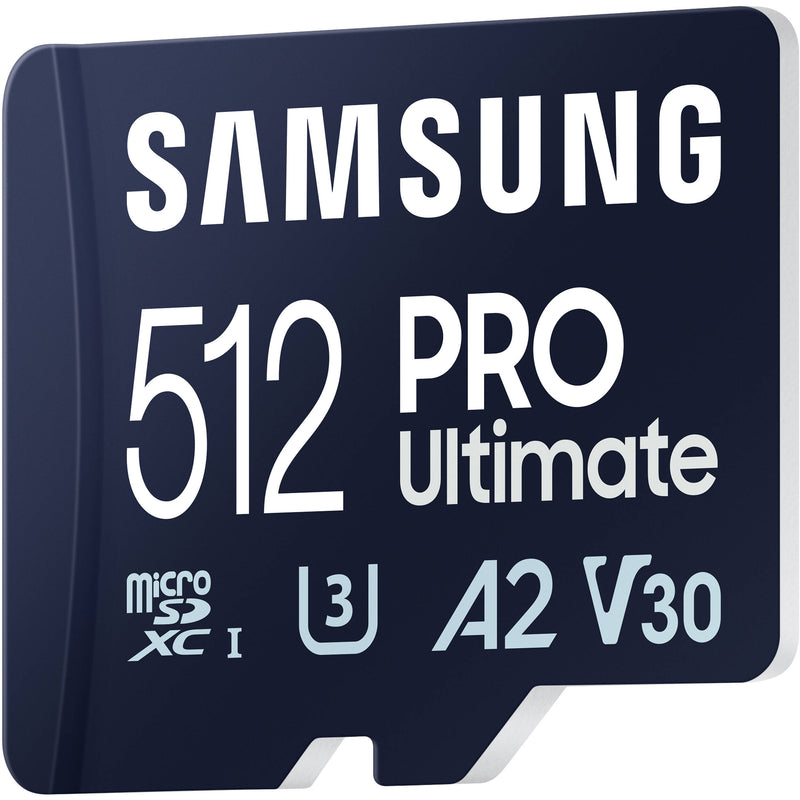 Samsung 512GB PRO Ultimate UHS-I microSDXC Card with Card Reader