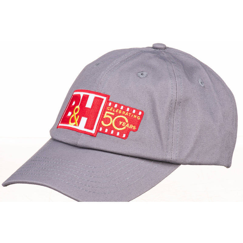 B&H Photo Video Logo Baseball Cap (Gray, Special 50th Anniversary Edition)
