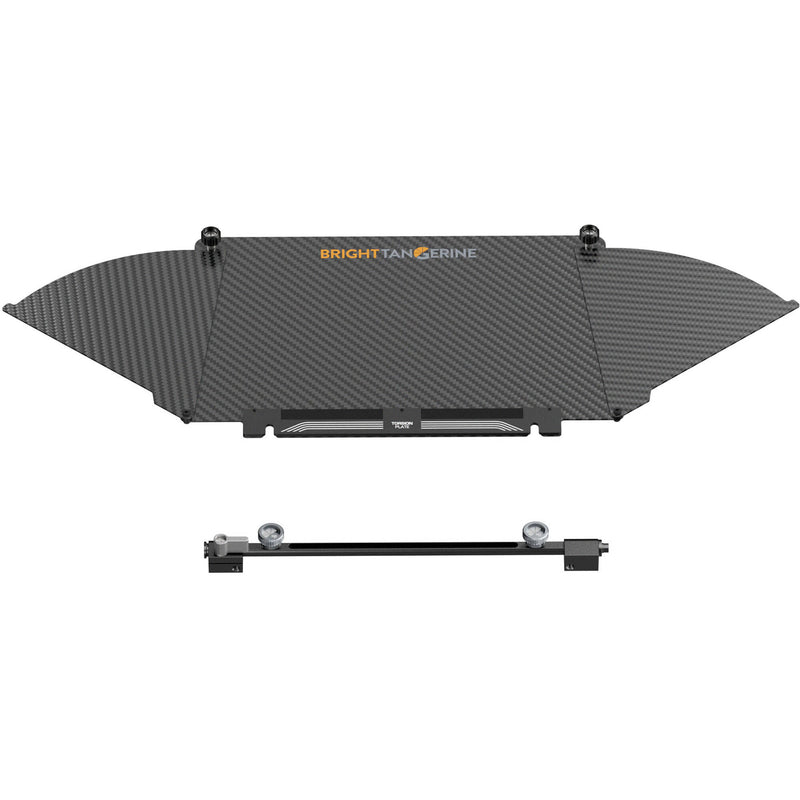 Bright Tangerine Carbon Fiber Bottom Flag for Misfit Kick Mk II Matte Box