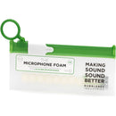 Bubblebee Industries The Microphone Foam for Lavalier Mics Pop Filter (Extra-Small, White, 10-Pack)