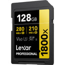 Lexar 128GB Professional 1800x UHS-II SDXC Memory Card (GOLD Series, 3-Pack)