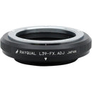Rayqual Adapter for L39 Adjustable Screw-Mount Lens to FUJIFILM X-Mount Camera