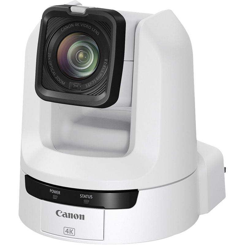 Canon CR-N100 4K NDI PTZ Camera with 20x Zoom (Titanium White)