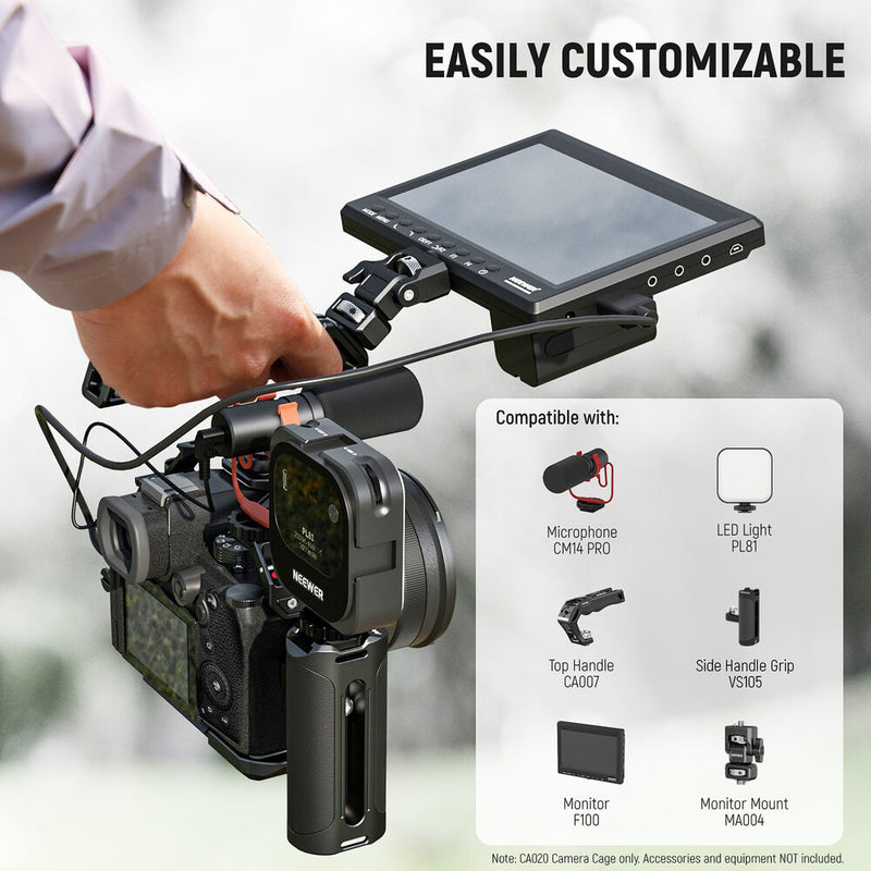 Neewer CA020 Camera Cage with Cable Clamp for Panasonic Lumix S5 II & S5 IIX