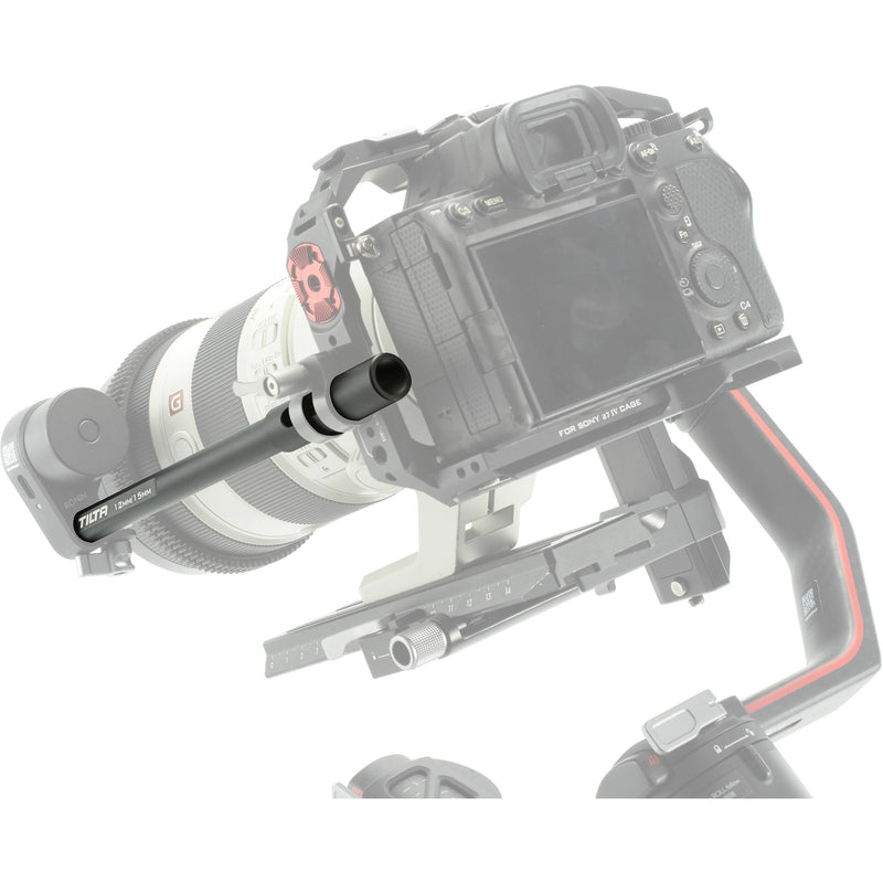 Tilta 15mm to 12mm DJI Rod Adapter (7.8" Black)