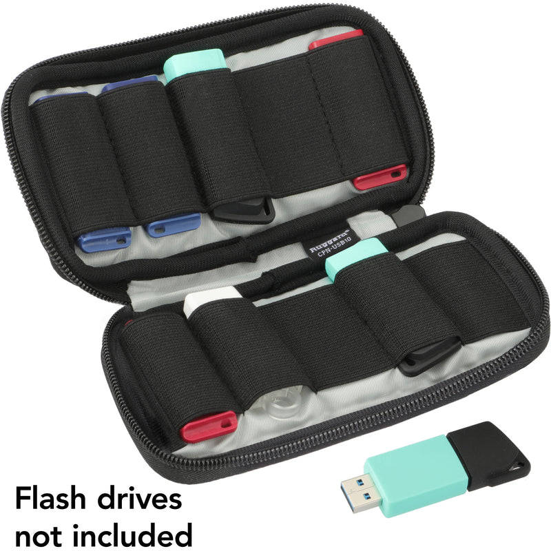 Ruggard Neoprene Pouch for 10 USB Flash Drives