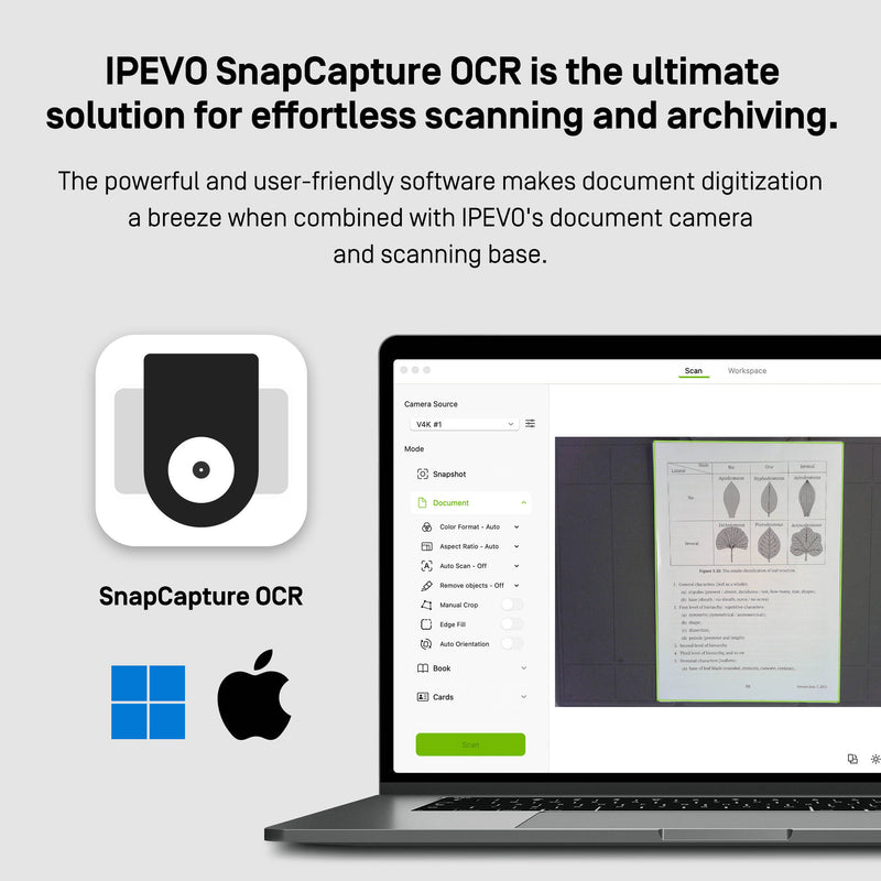 IPEVO Document Scanner Upgrade Kit (Pad, US)