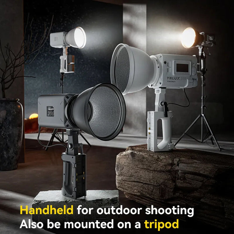 Yongnuo LUX200 Handheld Bi-Color LED Monolight Kit (Black)