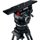Cartoni Focus 22 Cine Fluid Head with 1-Stage Carbon Fiber Tripod, Mid-Level Spreader, Pan Bar & Bag Kit (100mm)