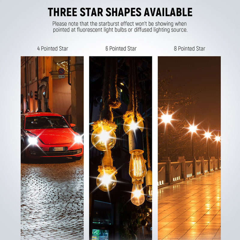 Neewer Star Filter Kit (67mm, 3-Piece)
