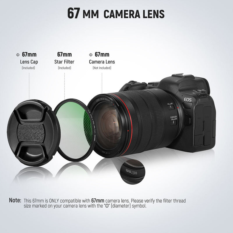 Neewer Star Filter Kit (67mm, 3-Piece)