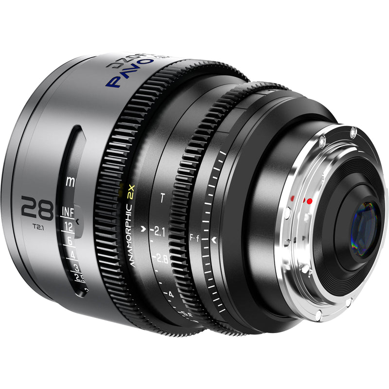 DZOFilm PAVO 2x Anamorphic 28/40/75mm T2.1 3-Lens Set (Blue Coating, PL/EF Mount, Feet)