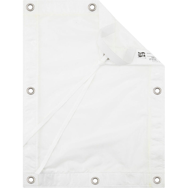 TRP WORLDWIDE Noisy Quarter Grid Fabric (White, 8 x 8')