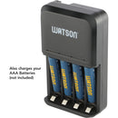 Watson 4-Bay Charger for AA/AAA NiMH Batteries