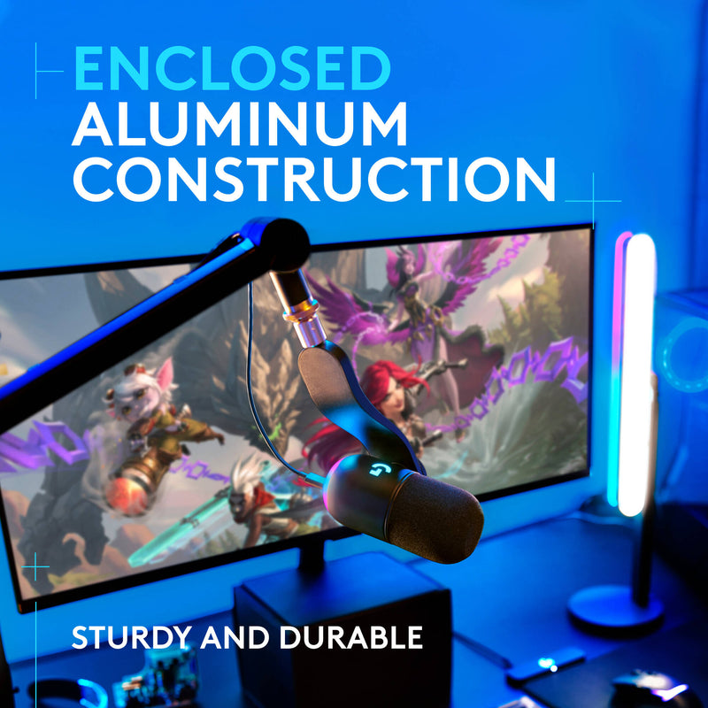 Logitech G Compass Desktop Microphone Boom Arm for Gaming (Black)