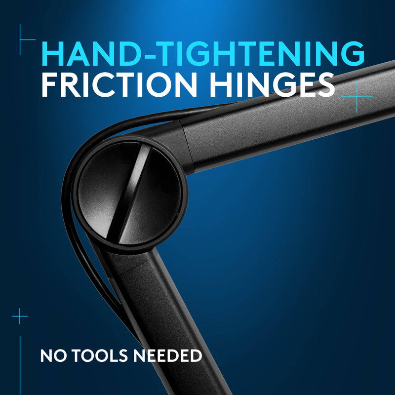 Logitech G Compass Desktop Microphone Boom Arm for Gaming (Black)