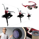 KabukiGlasses 4x13 HD Theater/Opera Glasses/Binoculars (10/100 to 20/100 Vision, Burgundy)