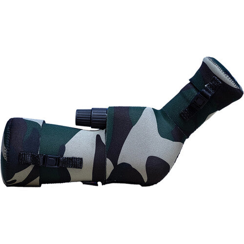 LensCoat Cover for Kowa Prominar 553 Angled Scope (Forest Green Camo)