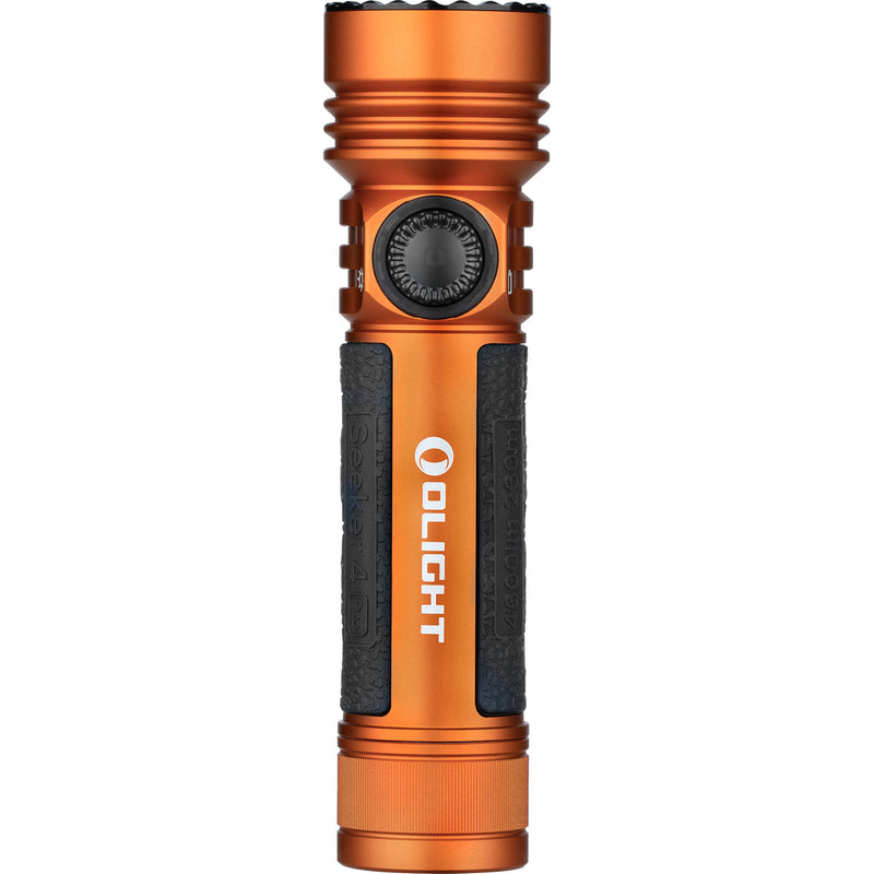 Olight Seeker 4 Pro Rechargeable LED Flashlight (Cool White LED, Orange)