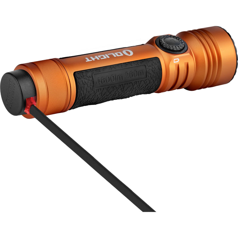 Olight Seeker 4 Pro Rechargeable LED Flashlight (Cool White LED, Orange)