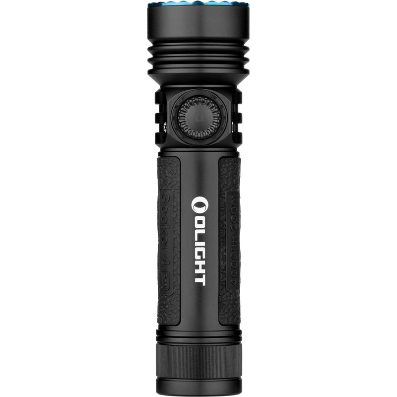 Olight Seeker 4 Pro Rechargeable LED Flashlight (Cool White LED, Matte Black)