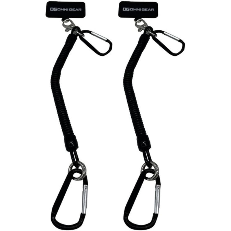 Gig Gear Drop Stop Tool Tether & Phone Tether Bundle (Black & Hi-Viz Yellow)