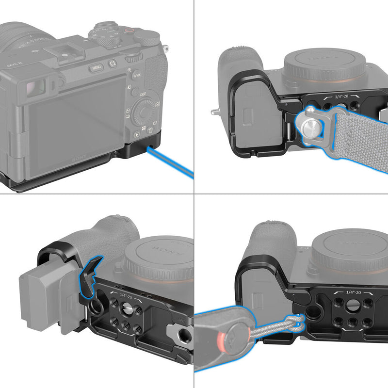 SmallRig Bottom Mount Plate for Sony a7C II & a7CR (Black)
