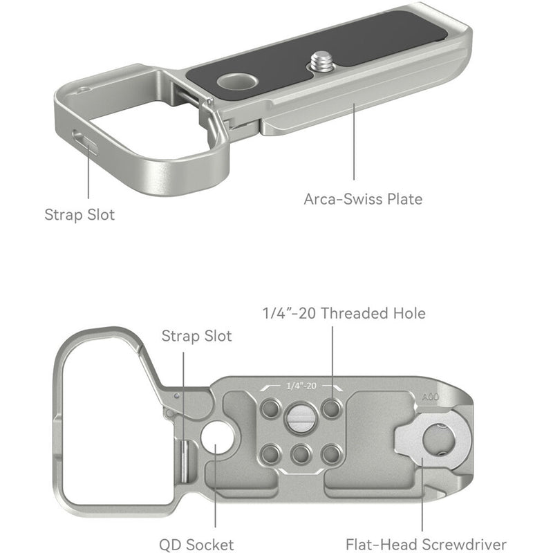 SmallRig Bottom Mount Plate for Sony a7C II & a7CR (Silver)