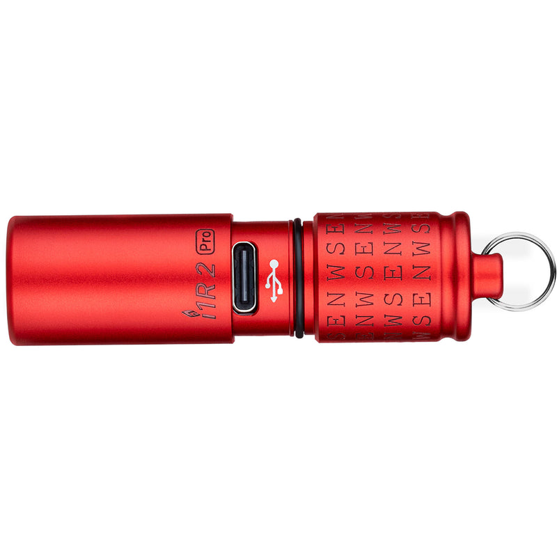 Olight I1R 2 Pro Rechargeable LED Key Chain Light (South Red)