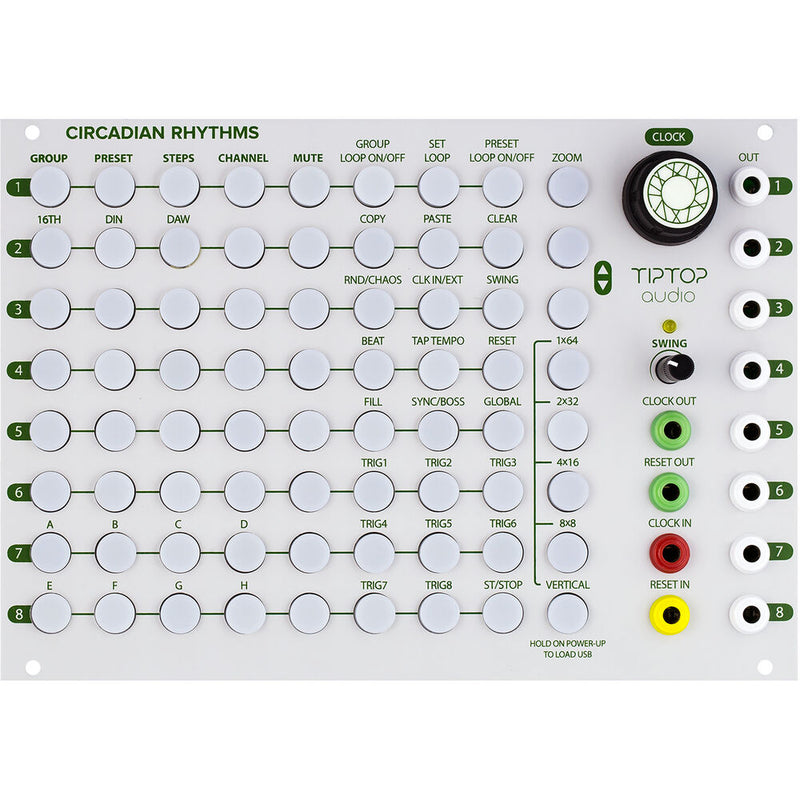 TipTop Audio Circadian Rhythms Performance Sequencer Eurorack Module (36 HP, White)