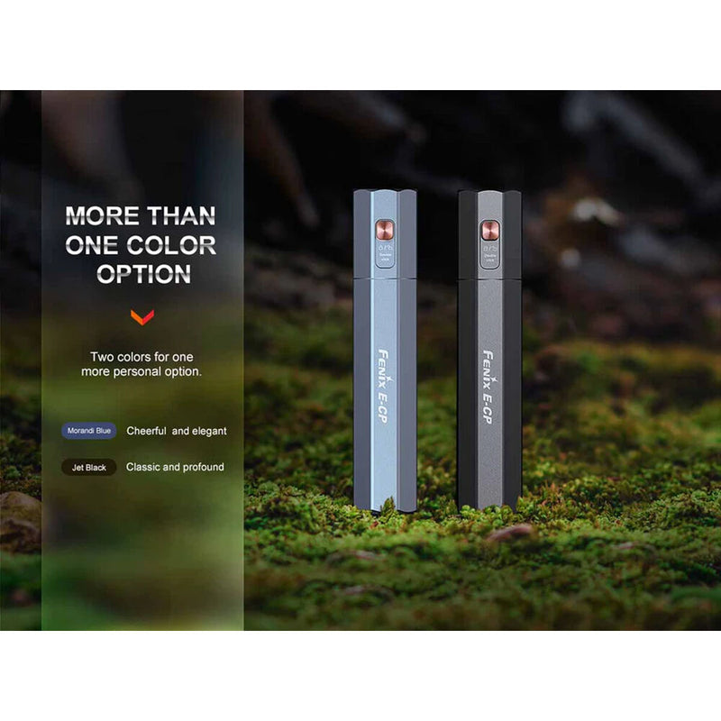 fenix e-cp rechargeable flashlight with power bank Electronics The octagonal shape prevents rolling and the lack of a tail switch allows you to tail Meet the Fenix E-CP and