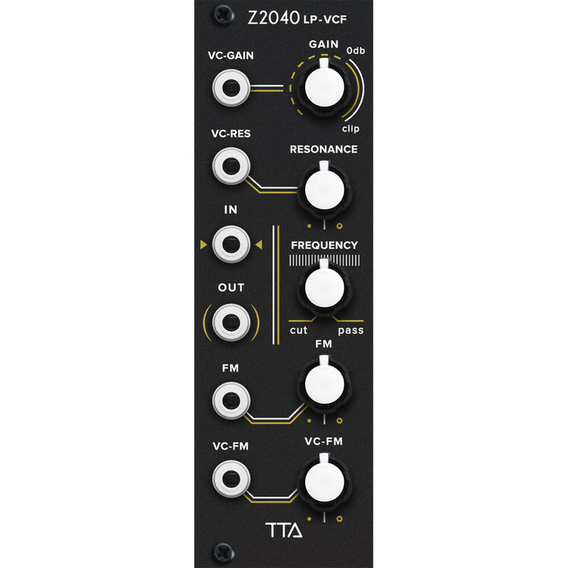 TipTop Audio Z2040 24 dB Low-Pass Filter Eurorack Module (8 HP, Black)