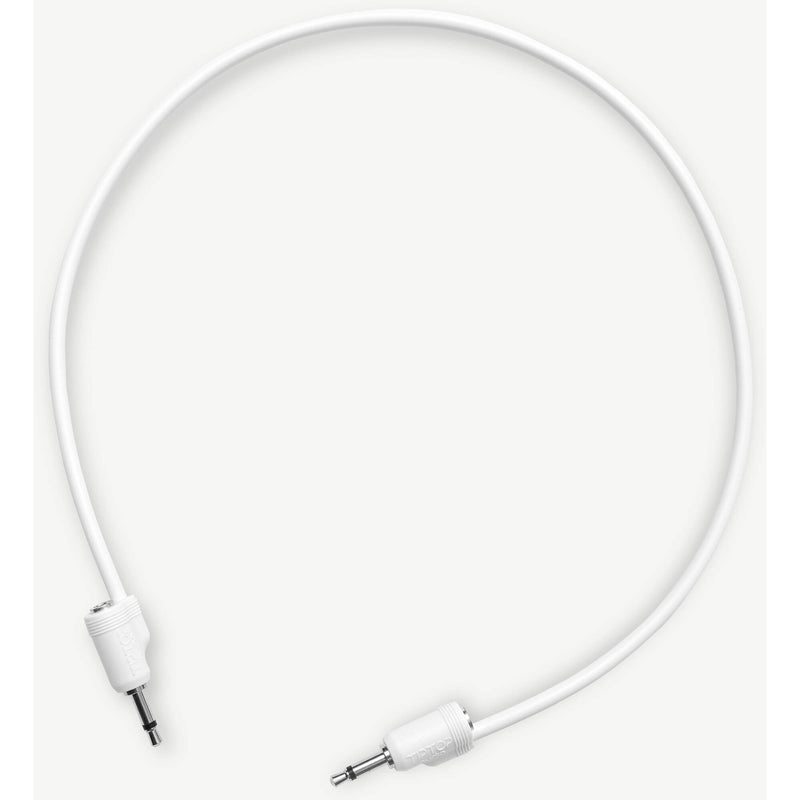 TipTop Audio Stackable Shielded 3.5mm Eurorack Patch Cables (White, 19.7", 5-Pack)