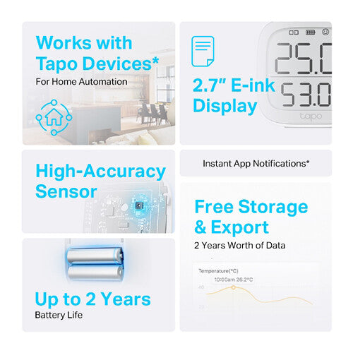 TP-Link Tapo T315 Smart Temperature & Humidity Sensor